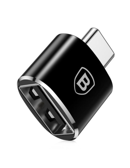 Cabluri periferice BASEUS Adaptor Baseus Mini OTG CATOTG-01, negru