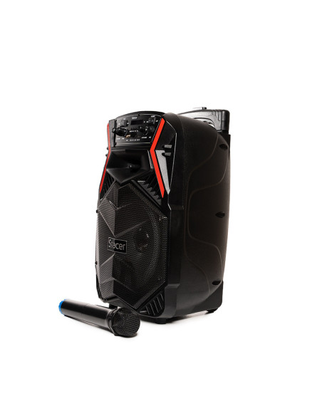BOXA SPACER portabila bluetooth COUGAR, tip troler, RMS: 35W, 8" woofer, acumulator 3.7V,1800 mAh, input : AUX audio, radio FM,