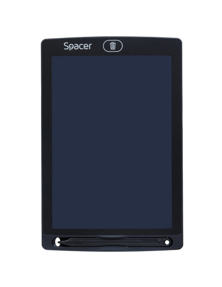 TABLETA LED SPACER pentru scris si desenat, interactiva, e-learning, 8.5 display, black, baterie CR1220 "SPTB-LED"