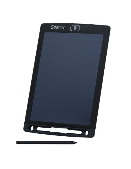 TABLETA LED SPACER pentru scris si desenat, interactiva, e-learning, 8.5 display, black, baterie CR1220 "SPTB-LED"
