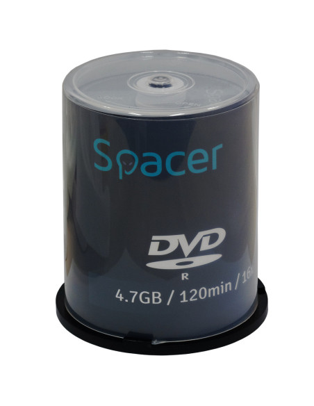 DVD-R SPACER 4.7GB, 120min, viteza 16x, 100 buc, spindle, "DVDR100"