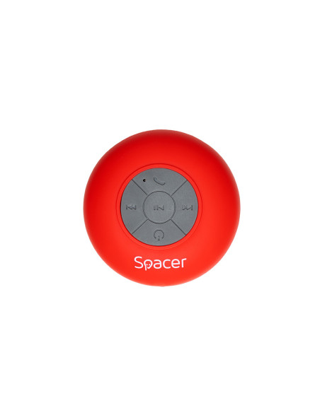 BOXA SPACER portabila bluetooth, DUCKY-RED, RMS: 3W, control volum, acumulator 300mAh, microfon incorporat, timp de funct. pana