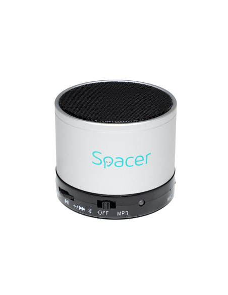 BOXA SPACER portabila bluetooth TOPPER, RMS: 3W, control volum, acumulator 520mAh, timp de functionare pana la 5 ore, distanta d