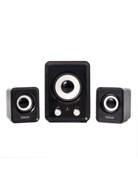 BOXE SPACER 2.1, RMS: 11W (2 x 3W + 5W), control volum, USB power, black, "SPB-807-BK"