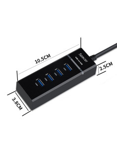 HUB extern SPACER, porturi USB: USB 3.0 x 4, conectare... 2