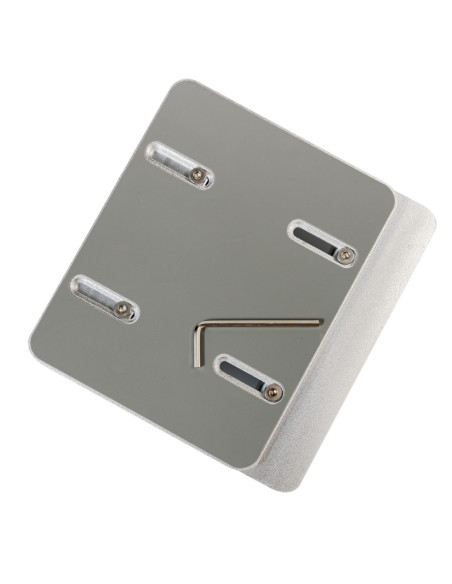 STAND SPACER vertical, notebook 14/17", dublu, protectie impotriva zgarieturilor, latime ajustabila, argintiu, aluminiu sablat,