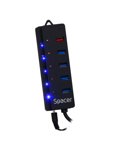 HUB extern SPACER, porturi USB: USB 3.0 x 4,...