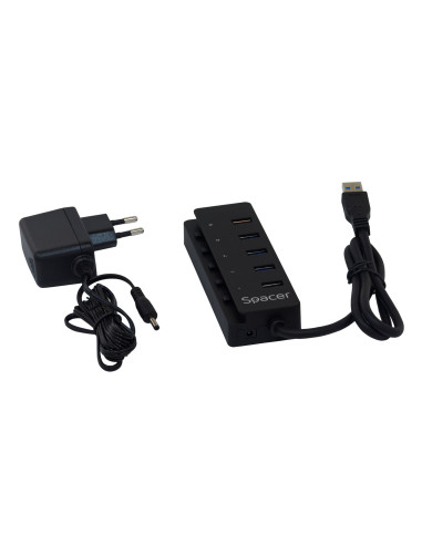 HUB extern SPACER, porturi USB: USB 3.0 x 4,...