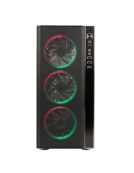 CARCASA SPACER - gaming, Middle Tower, ATX, "RAINBOW", fara sursa, sticla securizata, 4 x ARGB fan, USB 2.0 x 2, USB 3.0 x 1, HD