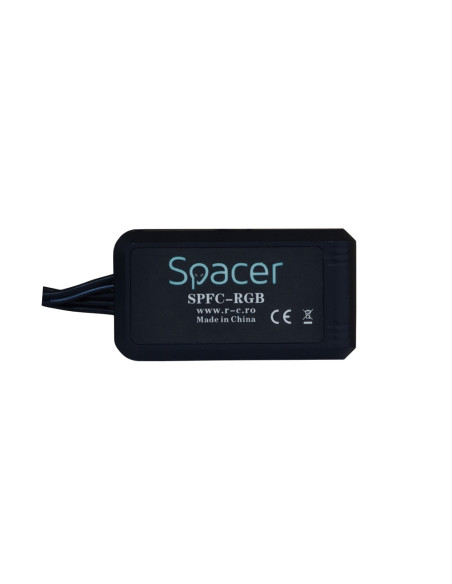 FAN HUB SPACER pt. maxim 5 ventilatoare ARGB cu 3 sau 4 pini, telecomanda pt. setat iluminarea RGB, alimentare S-ATA "SPFC-RGB"