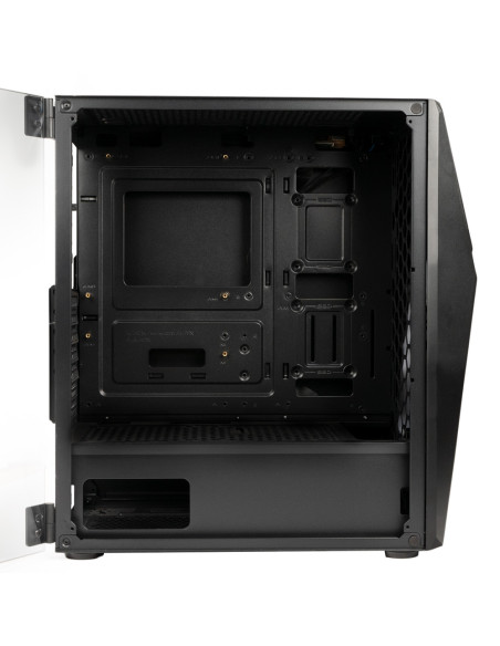 CARCASA SPACER - gaming, Middle Tower, ATX, "THUNDER", fara sursa, usa sticla securizata (balama), banda LED RGB, USB 2.0 x 2, U
