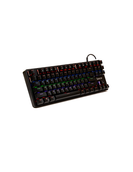 TASTATURA MECANICA SPACER USB IMMORTAL, switch-uri mecanice albastre, 50 mil. apasari, 87 taste, anti-ghosting 26 taste, anti-sp