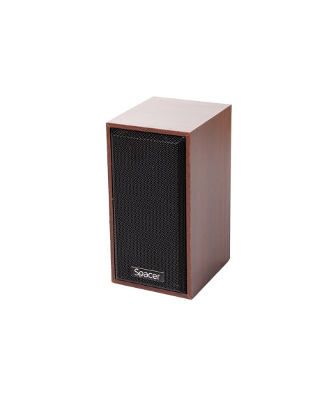 BOXE SPACER 2.0, RMS: 6W (2 x 3W), control volum, USB power, wooden, "SPSK-201-WD"