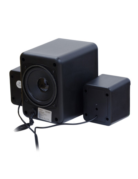 BOXE SPACER Gaming 2.1, RMS: 11W (2 x 3W + 5W), control volum, bass, treble, 3 x LED, USB power, black, 43502139 "SPGS-TORNADO"