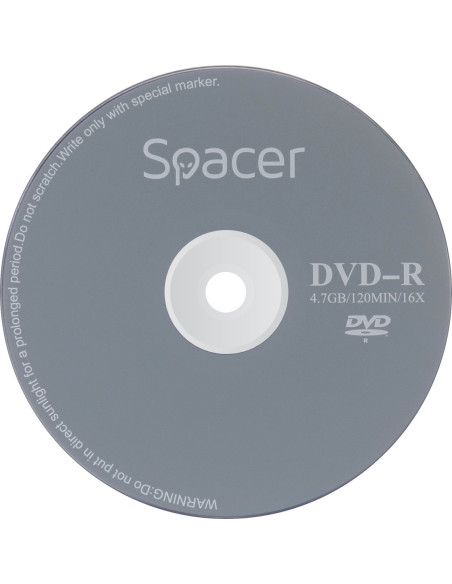 DVD-R SPACER 4.7GB, 120min, viteza 16x, 1 buc, plic, "DVDR01" 8115 001 001 157227.0