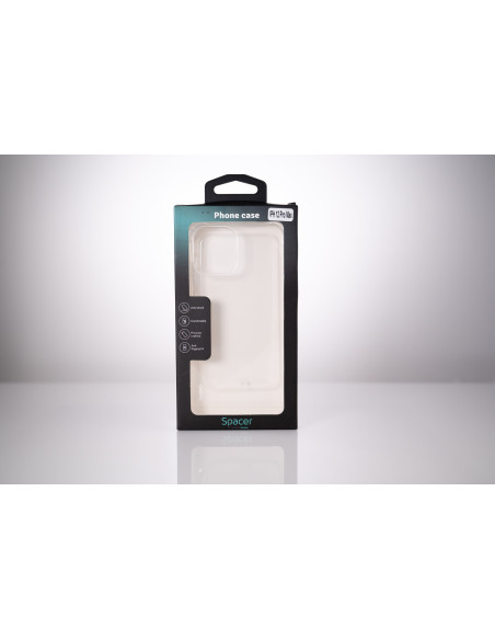 Husa Iphone 12 Pro Max Spacer, grosime 1.5mm, protectie suplimentara antisoc la colturi, material flexibil TPU, transparenta "SP