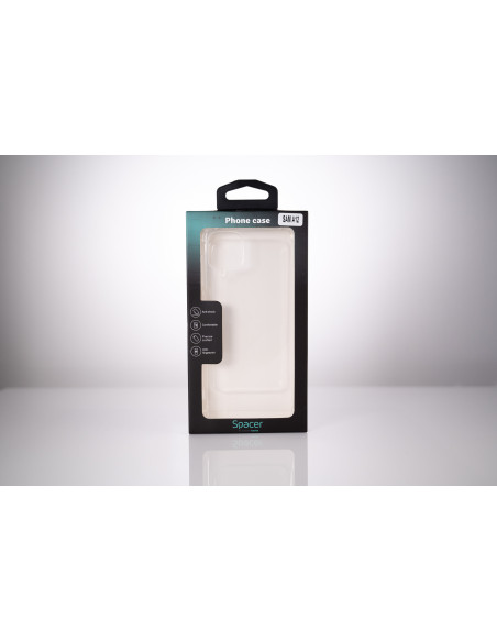 Husa Samsung Galaxy A12 Spacer, transparenta, grosime 1.5mm, protectie suplimentara antisoc la colturi, material flexibil TPU "S