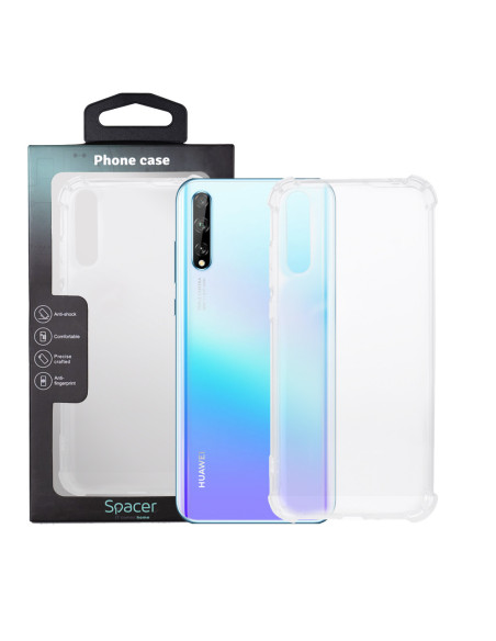 Husa Huawei telefon P Smart S, transparent, tip back cover, protectie suplimentara antisoc la colturi, material flexibil TPU, "S