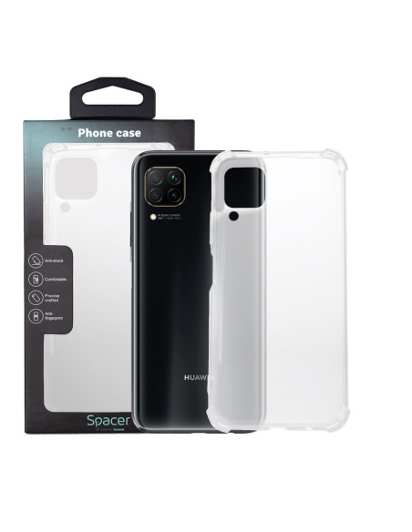 Husa Huawei telefon P 40 Lite, transparent, tip back cover, protectie suplimentara antisoc la colturi, material flexibil TPU, "S