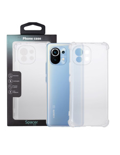 Husa Xiaomi Mi 11 5G Spacer, transparenta, grosime 1.5mm,...