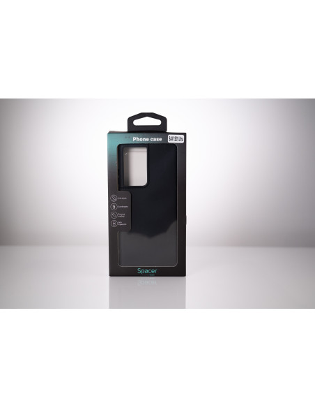Husa Samsung Galaxy S21 Ultra Spacer, negru, grosime 1.5mm, material flexibil TPU "SPPC-SM-GX-S21U-TPU"