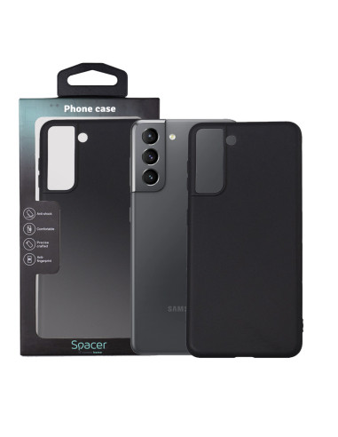 Husa Samsung Galaxy S21 Spacer, negru, grosime...