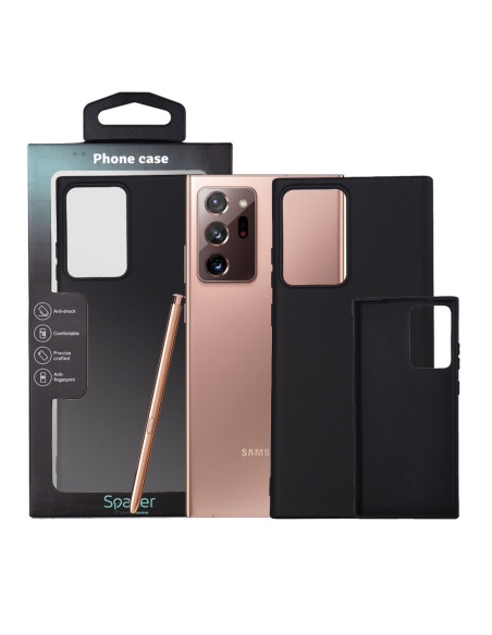 Husa Samsung Galaxy Note 20 Ultra Spacer, negru, grosime 1.5mm, material flexibil TPU "SPPC-SM-GX-N20U-TPU"
