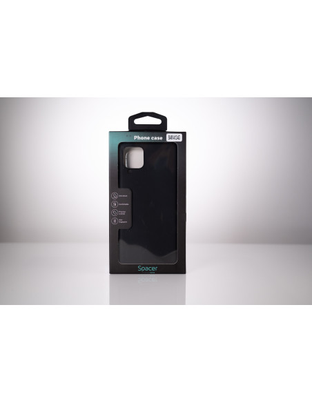 Husa Samsung Galaxy A12 Spacer, negru, grosime 1.5mm, material flexibil TPU "SPPC-SM-GX-A12-TPU"