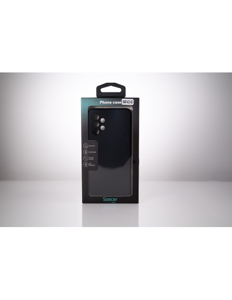 Husa Samsung Galaxy A32 4G Spacer, negru, grosime 1.5mm, material flexibil TPU "SPPC-SM-GX-A324G-TPU"
