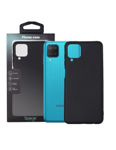 Husa Samsung Galaxy M12 Spacer, negru, grosime 1.5mm,...
