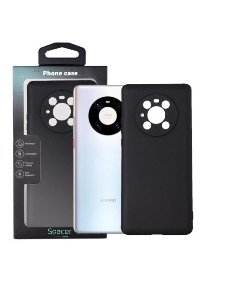 Husa Huawei telefon Mate 40 Pro, negru, tip back cover, material flexibil TPU, "SPPC-HU-MT-40P-TPU"