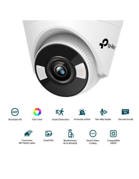 Camere supraveghere IP TP-LINK VIGI 4MP TURRET NTW CAMERA 4MM