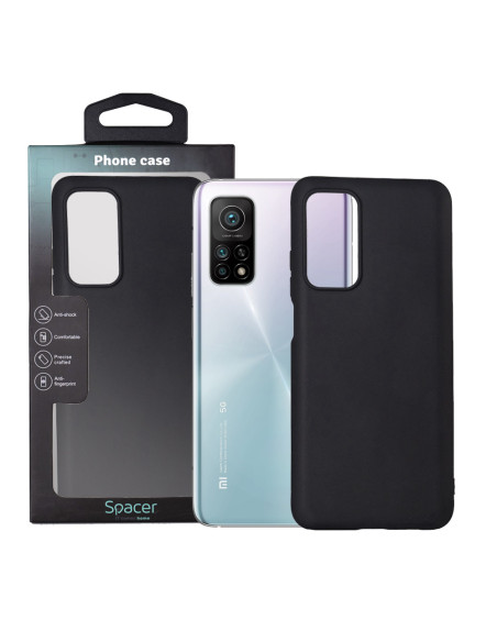 Husa Xiaomi Mi 10T Pro 5G Spacer, negru, grosime 1.5mm, material flexibil TPU "SPPC-XI-MI-10TP5G-TPU"