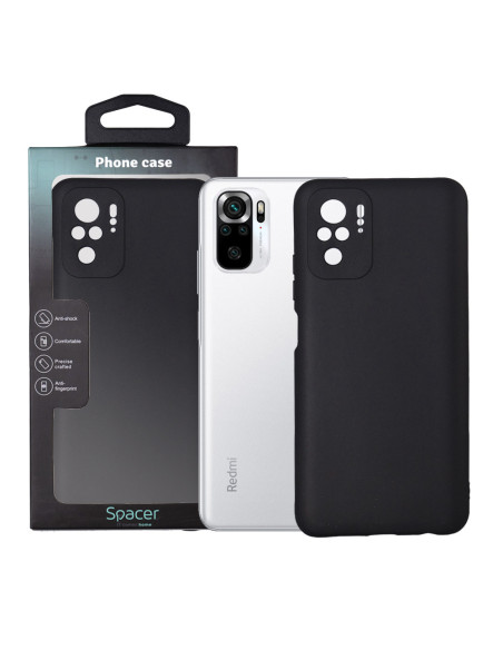 Husa Xiaomi Redmi Note 10 S Spacer, negru, grosime 1.5mm, material flexibil TPU "SPPC-XI-RM-N10S-TPU"