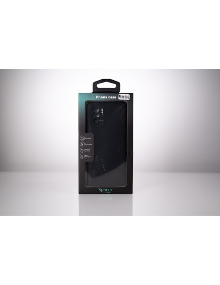 Husa Xiaomi Redmi Note 10 S Spacer, negru, grosime 1.5mm, material flexibil TPU "SPPC-XI-RM-N10S-TPU"