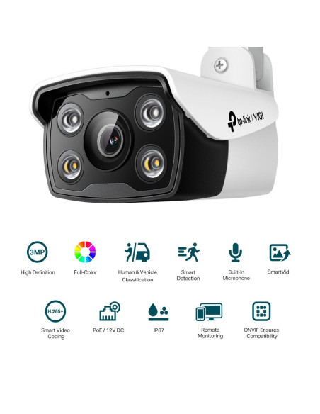 Camere supraveghere IP TP-LINK VIGI 3MP BULLET NTW CAMERA 2.8MM