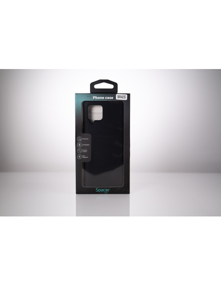 Husa Samsung Galaxy A42 Spacer, negru, grosime 2mm, material flexibil silicon + interior cu microfibra "SPPC-SM-GX-A42-SLK"
