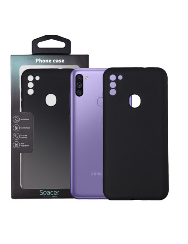 Husa Samsung Galaxy M11 Spacer, negru, grosime...