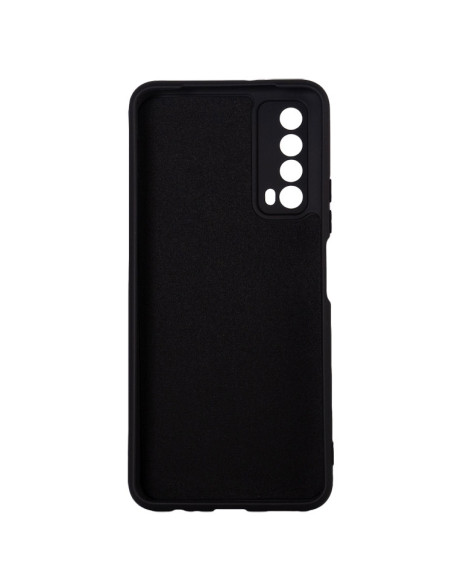 Husa Huawei telefon P Smart, negru, tip back cover, material flexibil silicon + interior cu microfibra, "SPPC-HU-P-S-SLK"