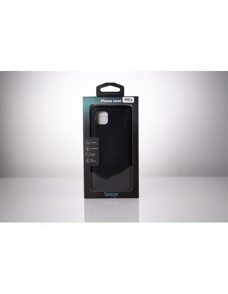 Husa Huawei telefon P 40 Lite, negru, tip back cover, material flexibil silicon + interior cu microfibra, "SPPC-HU-P-40L-SLK"