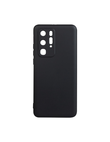 Husa Huawei telefon P 40 Pro, negru, tip back cover, material flexibil silicon + interior cu microfibra, "SPPC-HU-P-40P-SLK"