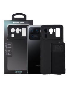 Husa Xiaomi Mi 11 Ultra 5G Spacer, negru, grosime 2mm,...