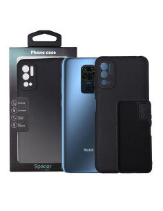 Husa Xiaomi Redmi Note 10 5G Spacer, negru, grosime 2mm,...