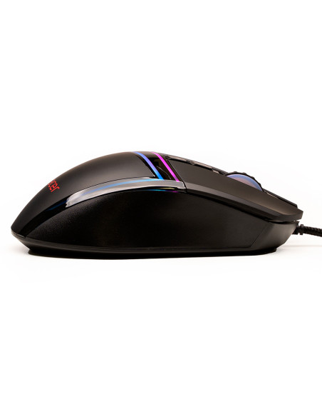 MOUSE Spacer - gaming, gaming, cu fir, USB, optic, 12.000 dpi, butoane/scroll 7/1, iluminare RGB, negru, "SPGM-ALIEN-PRO"