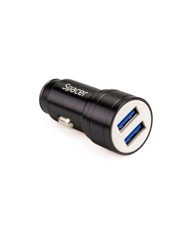 ALIMENTATOR auto SPACER Fast Charge 17W 5V/3.1A...