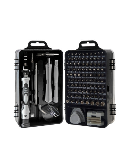 TRUSA REPARATII smartphone, SPACER, functii: insurubare si reparat, 122 produse: 101 capete de surubelnita, surubelnita clasica,