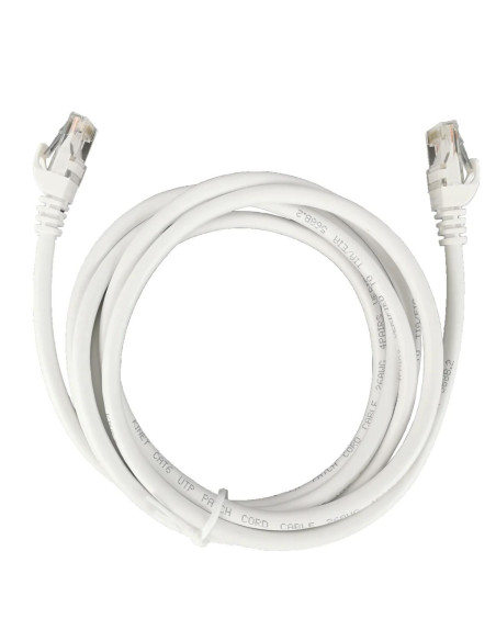 PATCH CORD UTP SPACER Cat6, cupru-aluminiu, 2 m, alb, AWG26, "SPPC-UTP-CAT6-2M"