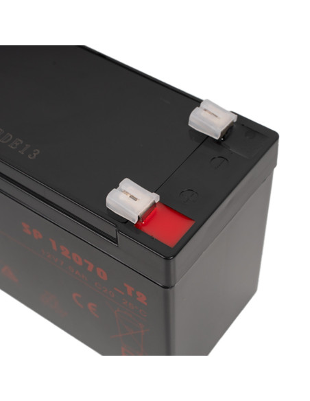 ACUMULATOR UPS SPACER 12V / 7Ah, dimensiuni: 151x66x96mm, inaltime+terminal: 102mm, terminal F2(T2), "SP-BAT-12V7AH"