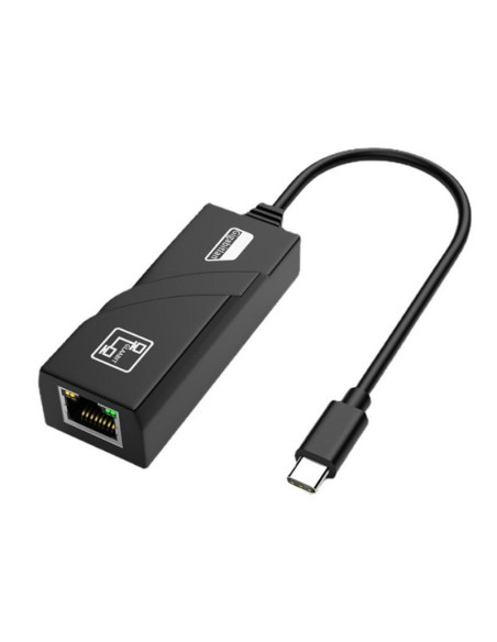 ADAPTOR RETEA USB SPACER adaptor, USB 3.1 Type-C (T) la RJ45 (M), 0.15m, 10/100/1000 Mbit/s, Grey, "SPC-Type-C/RJ45-01"