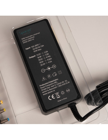 ALIMENTATOR Notebook Universal AC-DC, SPACER,...